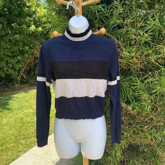 Zara Striped turtleneck sweater - Picture 2 of 6